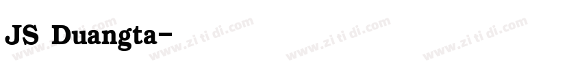 JS Duangta字体转换